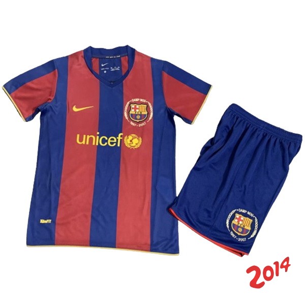 Camiseta Del Conjunto Completo Barcelona Retro Nino Primera 2007/2008