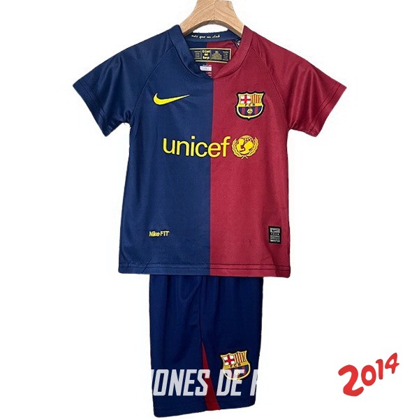 Camiseta Del Conjunto Completo Barcelona Retro Nino Primera 2008/2009