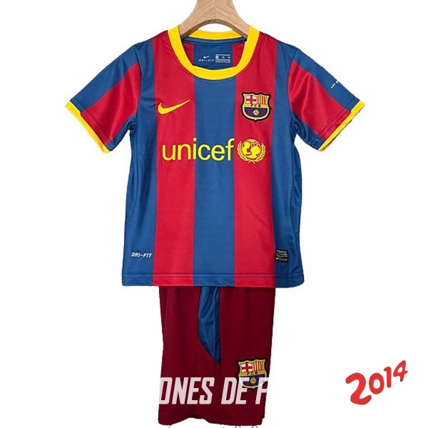 Camiseta Del Conjunto Completo Barcelona Retro Nino Primera 2010/2011