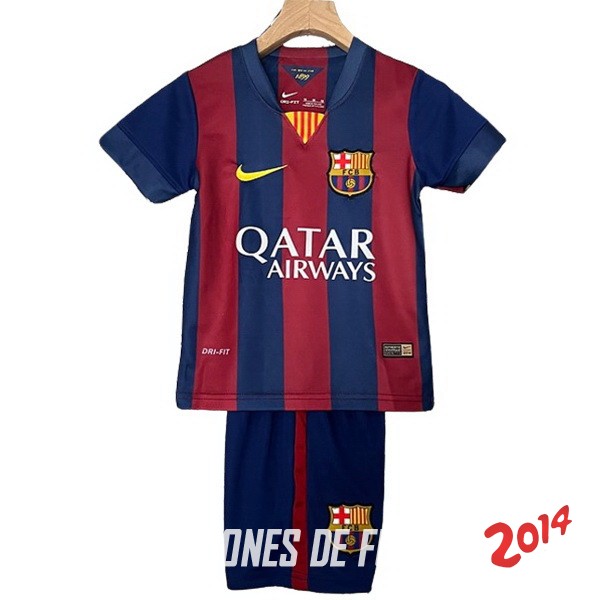 Camiseta Del Conjunto Completo Barcelona Retro Nino Primera 2014/2015