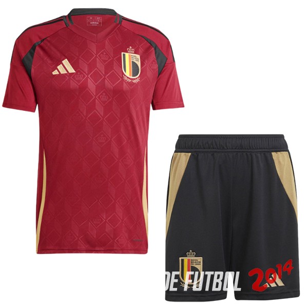Camiseta Del Conjunto Completo Belgica Nino Primera 2024
