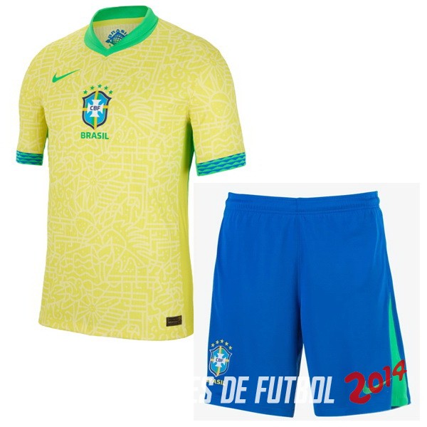 Camiseta Del Conjunto Completo Brasil Nino Primera 2024