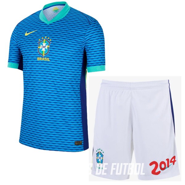 Camiseta Del Conjunto Completo Brasil Nino Segunda 2024 Azul Blanco