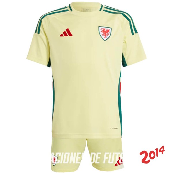 Camiseta Del Conjunto Completo Gales Nino Segunda 2024