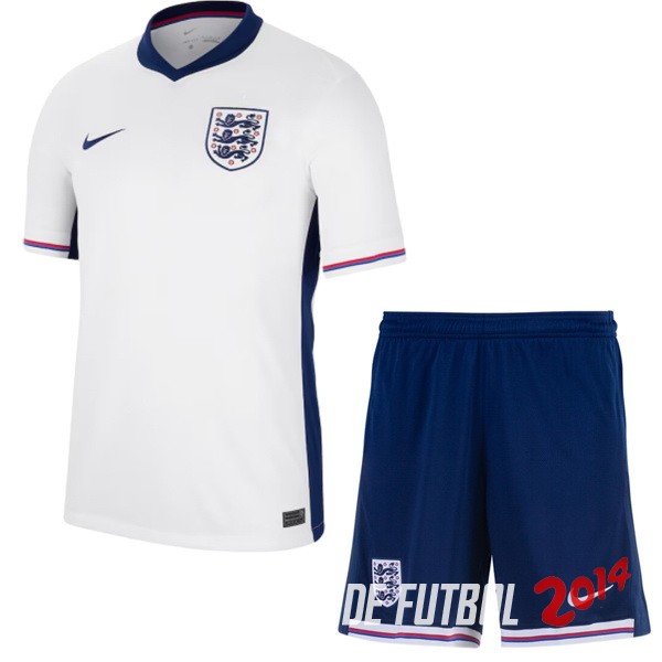 Camiseta Del Conjunto Completo Inglaterra Nino Primera 2024