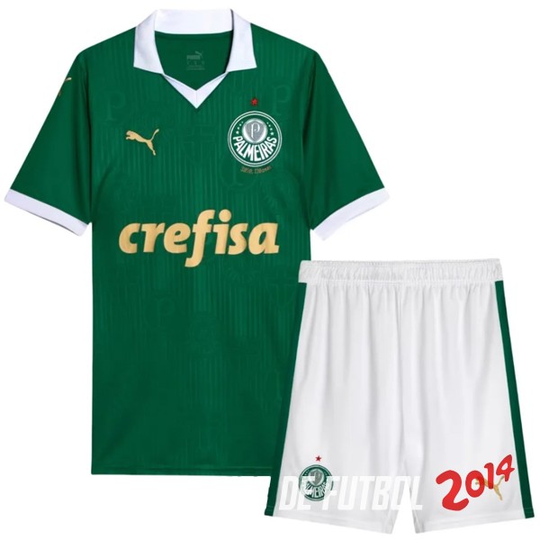 Camiseta Del Conjunto Completo Palmeiras Nino Primera 2024/2025