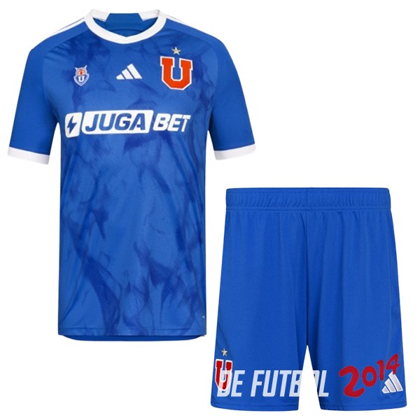 Camiseta Del Conjunto Completo Universidad De Chile Nino Primera 2024/2025