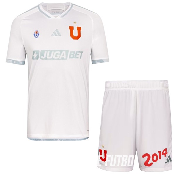 Camiseta Del Conjunto Completo Universidad De Chile Nino Segunda 2024/2025