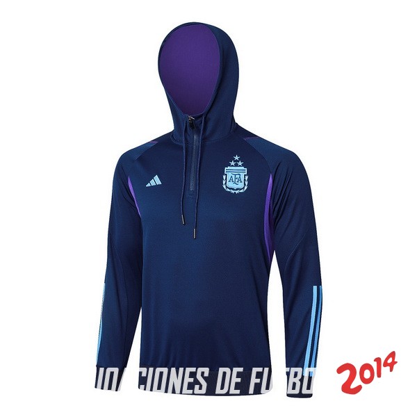 Chaqueta Con Capucha Argentina 2023 Azul Marino