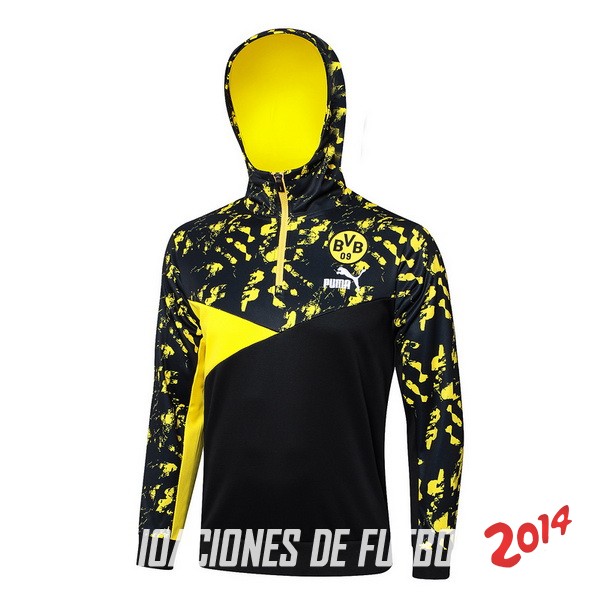 Chaqueta Con Capucha Borussia Dortmund 2023/2024 Negro Amarillo