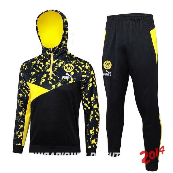 Chaqueta Con Capucha Borussia Dortmund 2023/2024 Negro I Amarillo