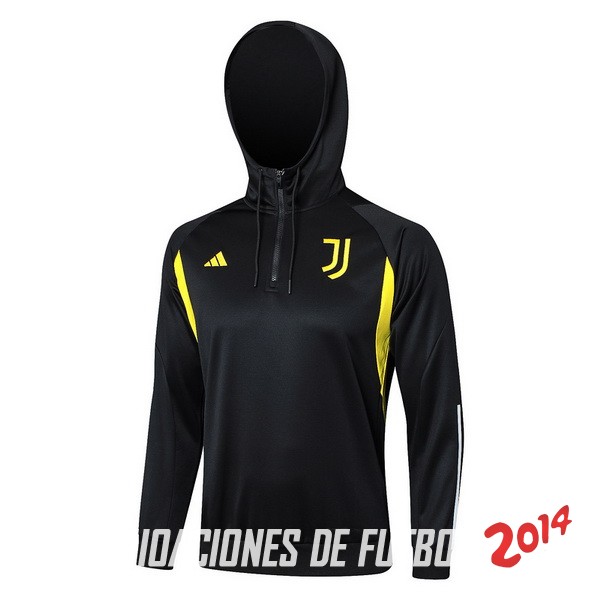 Chaqueta Con Capucha Juventus 2023/2024 Negro Amarillo
