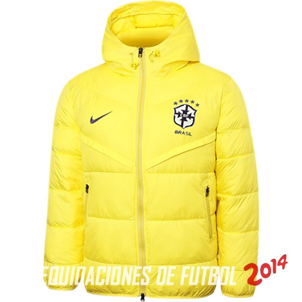 Chaqueta De Algodon Brasil 2023 Amarillo