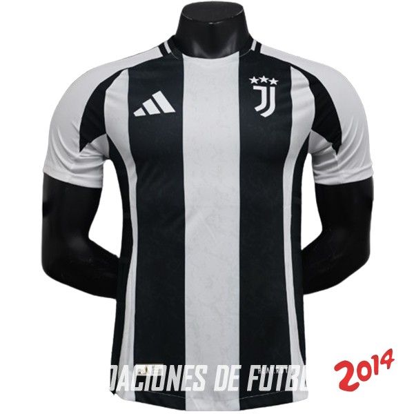 Concepto Jugadores Camiseta Juventus Primera 2024/2025 Blanco Negro