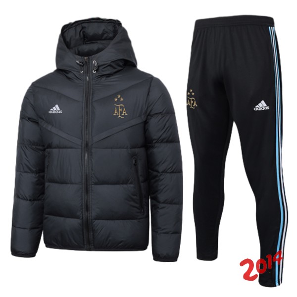 Conjunto Completo Chaqueta De Algodon Argentina 2023 Negro
