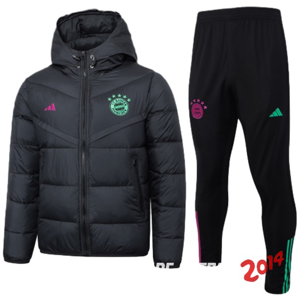 Conjunto Completo Chaqueta De Algodon Bayern Munich 2023/2024 Negro