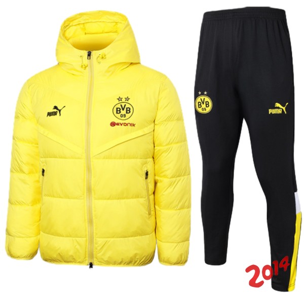Conjunto Completo Chaqueta De Algodon Borussia Dortmund 2023/2024 Amarillo Negro