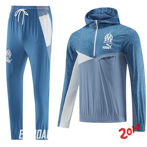 Conjunto Completo Rompevientos Marsella 2023/2024 Azul