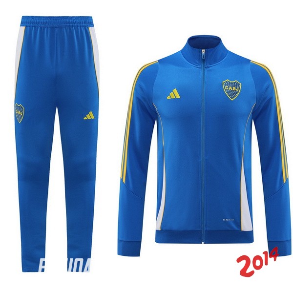 Conjunto Completo Ropa Deportiva Con Cremallera Larga Boca Juniors 2024/2025 Azul