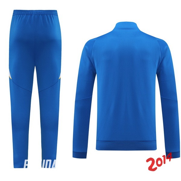 Conjunto Completo Ropa Deportiva Con Cremallera Larga Boca Juniors 2024/2025 Azul
