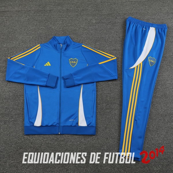 Conjunto Completo Ropa Deportiva Con Cremallera Larga Boca Juniors 2024/2025 Azul