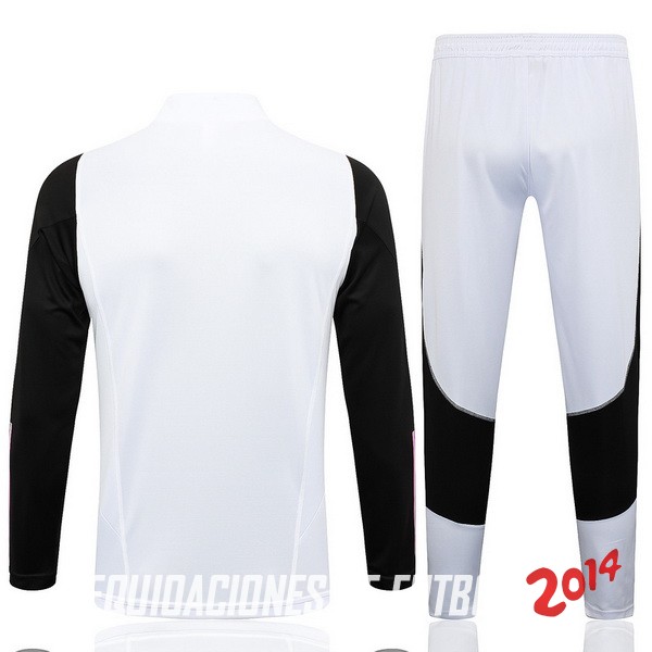 Conjunto Completo Sudadera Entrenamiento Ninos Juventus 2023/2024 Blanco I Negro Rosa