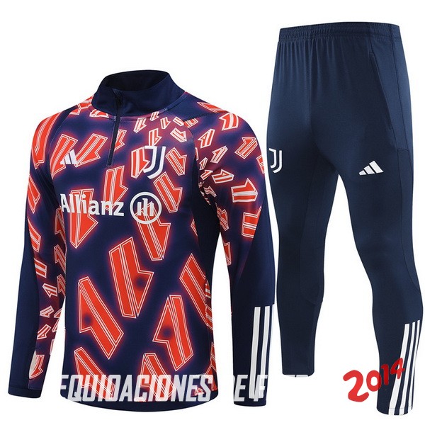 Conjunto Completo Sudadera Entrenamiento Ninos Juventus 2023/2024 Rosa Azul Marino