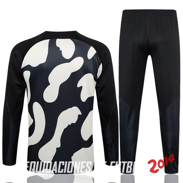 Conjunto Completo Sudadera Entrenamiento Paris Saint Germain 2023/2024 Amarillo Negro Naranja