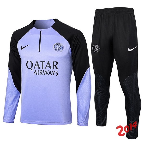 Conjunto Completo Sudadera Entrenamiento Paris Saint Germain 2023/2024 Purpura Negro