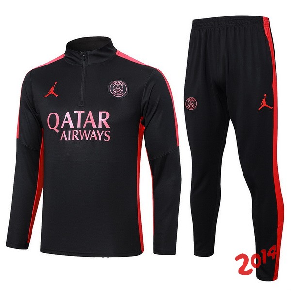 Conjunto Completo Sudadera Entrenamiento Paris Saint Germain 2023/2024 Rojo II Negro