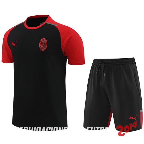 Entrenamiento Conjunto Completo AC Milan 2024/2025 Negro Rojo