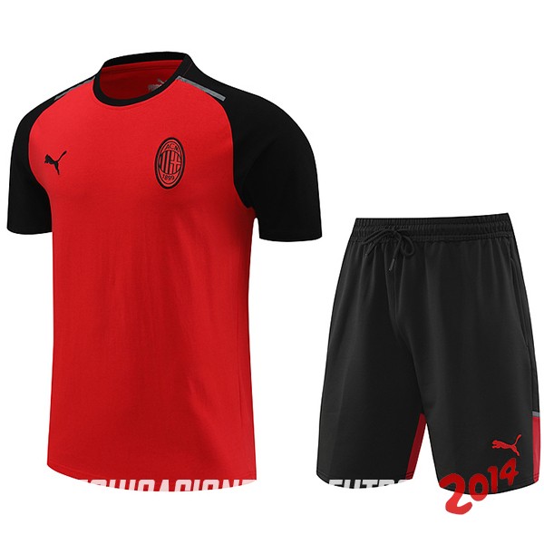 Entrenamiento Conjunto Completo AC Milan 2024/2025 Rojo Negro