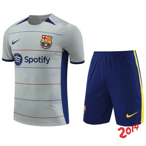 Entrenamiento Conjunto Completo Barcelona 2023/2024 Gris Azul