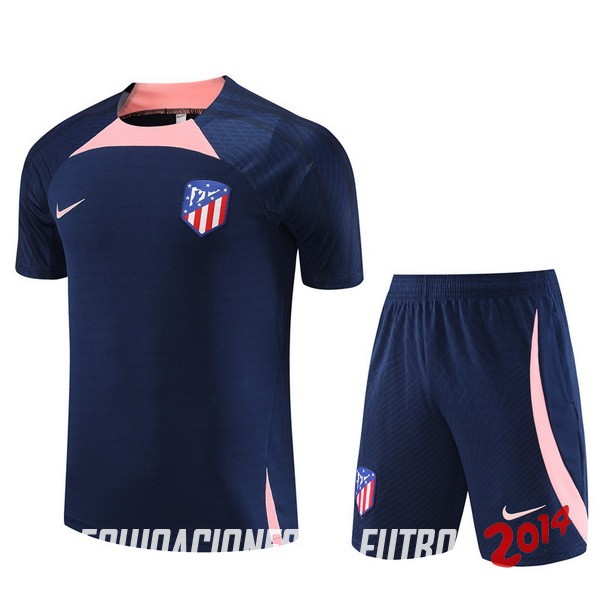 Entrenamiento Conjunto Completo Ninos Atlético Madrid 2023/2024 Azul Marino Rosa
