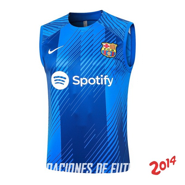 Entrenamiento Sin Mangas Barcelona 2023/2024 Azul Blanco