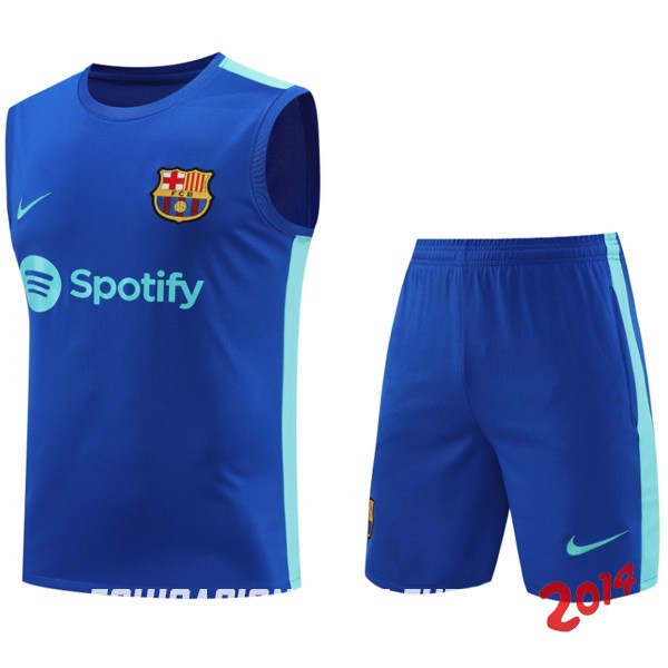 Entrenamiento Sin Mangas Conjunto Completo Barcelona 2023/2024 I Azul