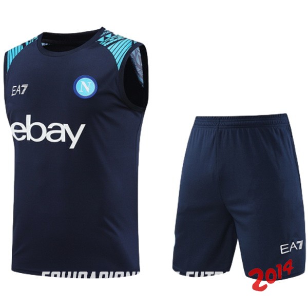 Entrenamiento Sin Mangas Conjunto Completo Napoli 2024/2025 Azul