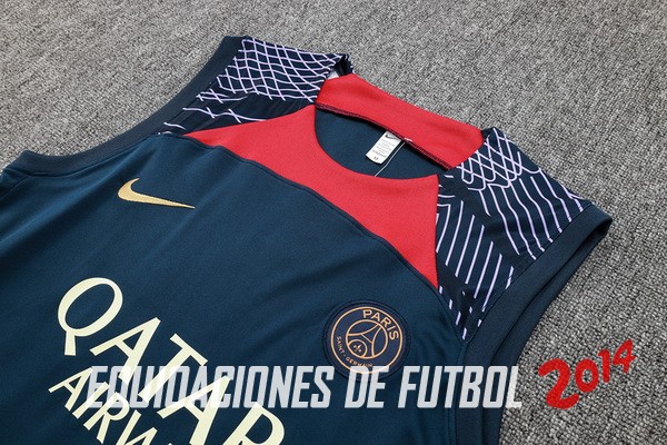 Entrenamiento Sin Mangas Conjunto Completo Paris Saint Germain 2023/2024 Azul Rojo Purpura