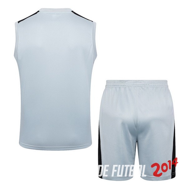 Entrenamiento Sin Mangas Conjunto Completo Paris Saint Germain 2023/2024 Gris Claro