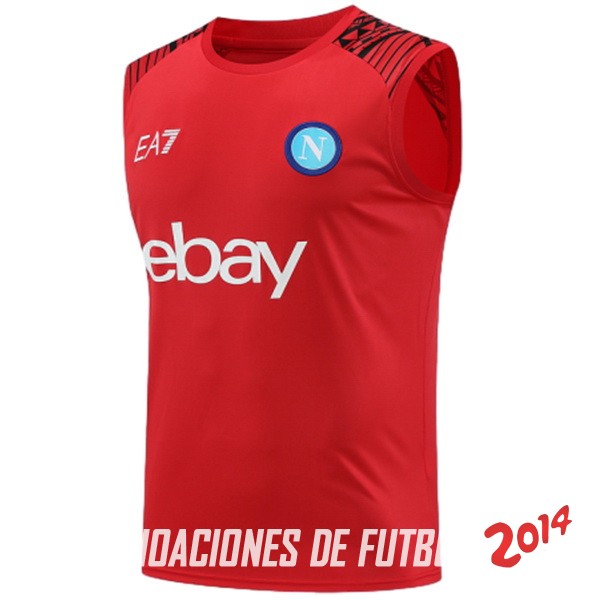 Entrenamiento Sin Mangas Napoli 2024/2025 Rojo