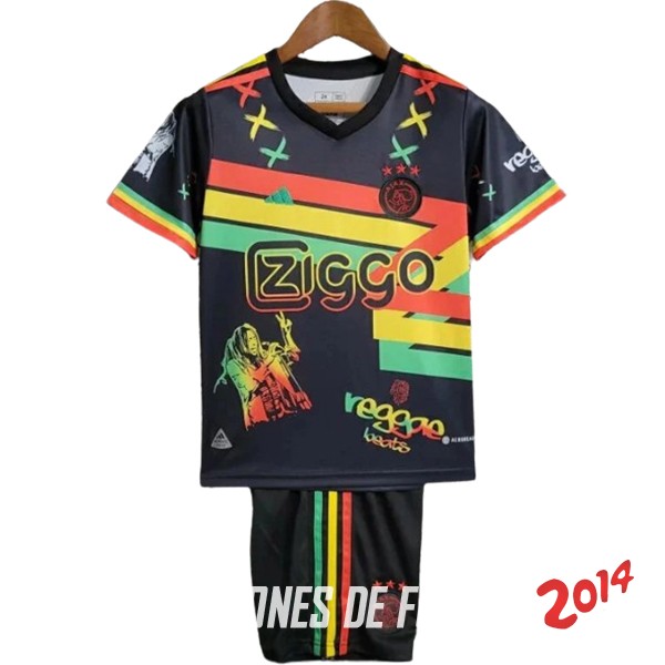 Especial Camiseta Del Conjunto Completo Ajax 2023/2024 Negro