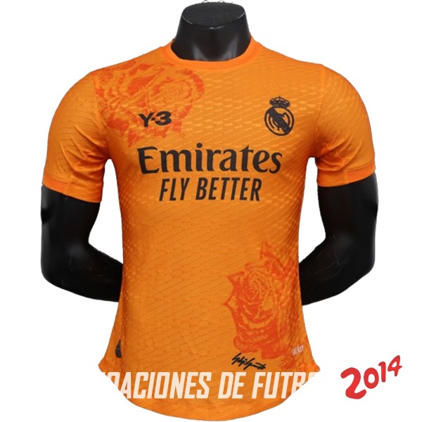 Especial Jugadores Camiseta Real Madrid 2024 Naranja