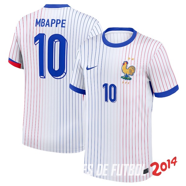 NO.10 Mbappe Tailandia Camiseta Francia Segunda 2024