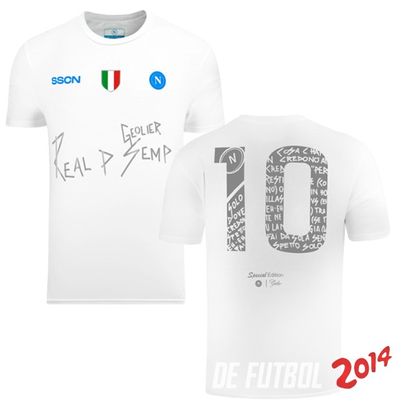 NO.10 Tailandia Camiseta Napoli Especial 2024 Blanco