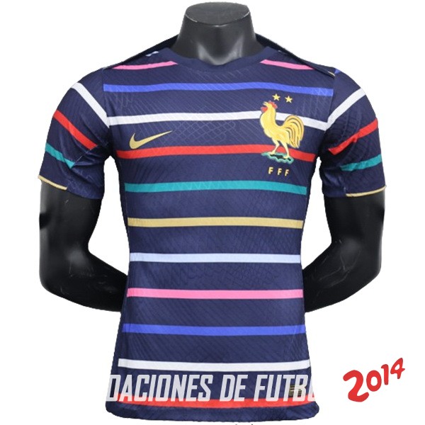 Previo al partido Jugadores Camiseta Francia 2024 Azul