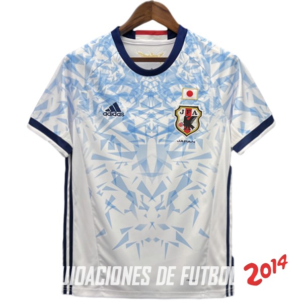 Retro Camiseta Japon Segunda 2016 Blanco Azul