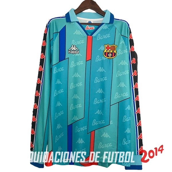 Retro Manga Larga Barcelona Segunda 1996/1997
