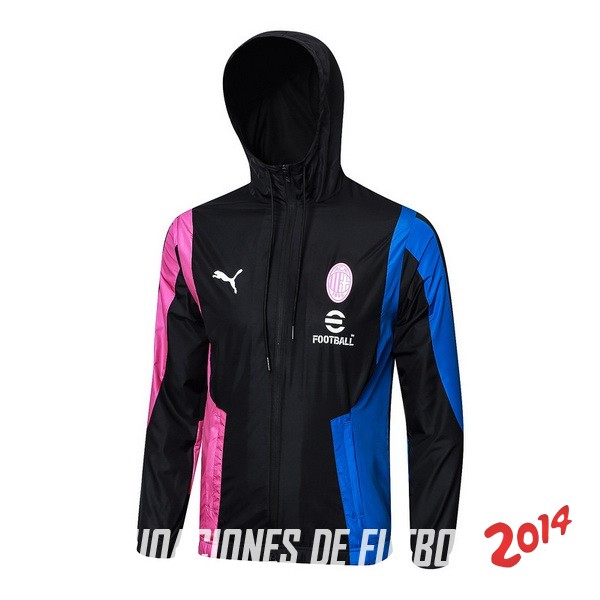 Rompevientos AC Milan 2023/2024 Negro Rosa Azul