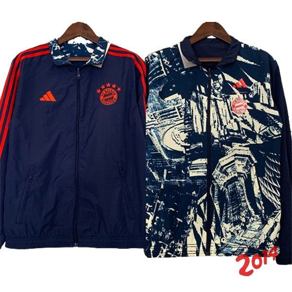 Rompevientos Bayern Munich 2023/2024 Azul Marino Rojo