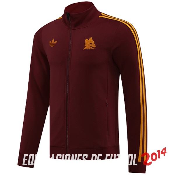 Ropa Deportiva Con Cremallera Larga AS Roma 2023/2024 Rojo